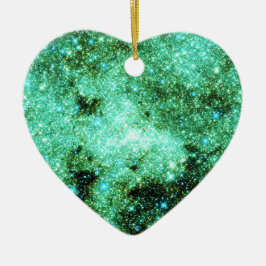 Grüne Milchstraße Keramikornament