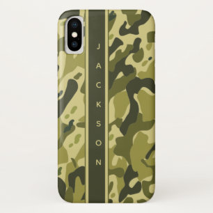 Grüne militärische Tarnung mit Namen Case-Mate iPhone Hülle