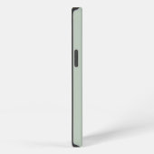 Grüne minimale Sage Modern Initial Monogram iPhone Hülle (Rechte Seite)