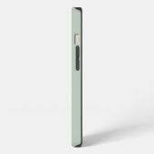 Grüne minimale Sage Modern Initial Monogram iPhone Hülle (Linke Seite)