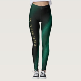 Grüne Minimalistin aus reiner Ruhe Leggings