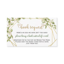 Grüne Minimalistische Goldrahmen-Bücher für Baby