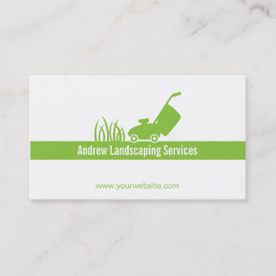 Grüne Minimalistische Landschaftsbau-Dienstleistun Visitenkarte