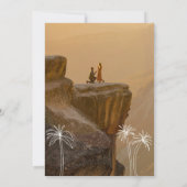 Grüne Minimalistische Tropen Save The Date (Rückseite)