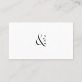 Grüne minimalistische typografische Website Beipac Platzkarte (Rückseite)