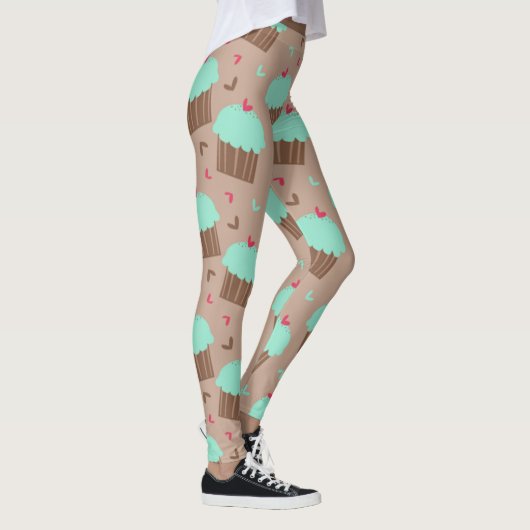 Grüne Minze Leggings (Rechts)