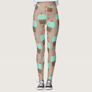 Grüne Minze Leggings