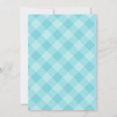 Grüne Minze Preppy Pumpkin Fall Erster Geburtstag Einladung (Rückseite)