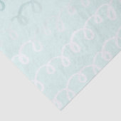 Grüne Minze Squiggle Ombre Seidenpapier (Detail)