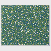 Grüne Mistletone Geschenkpapier (Flach)