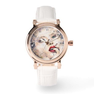 Grüne Mit Augen Hübsche Frauenwache Armbanduhr
