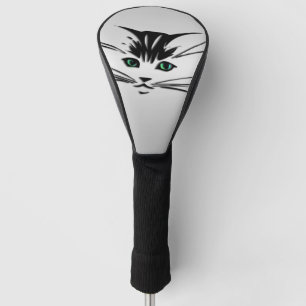 Grüne Mit Augen Katze Golf Headcover