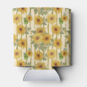 GRÜNE MIT GELB & GOLD FALL SUNFLOWERS DOSENKÜHLER (Rückseite)