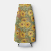 GRÜNE MIT GELB & GOLD FALL SUNFLOWERS FLASCHENKÜHLER (Vorderseite)