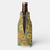 GRÜNE MIT GELB & GOLD FALL SUNFLOWERS FLASCHENKÜHLER (Flasche Rückseite)