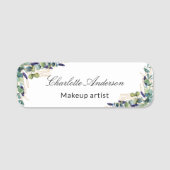 Grüne Mitarbeiter Namensschild (Vorderseite)