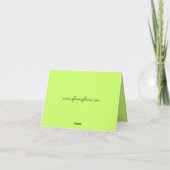 Grüne Mitteilungskarten (Rückseite)