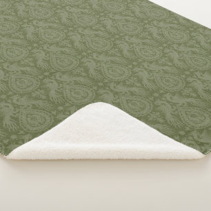Grüne mittelalterliche Drachen Sherpadecke