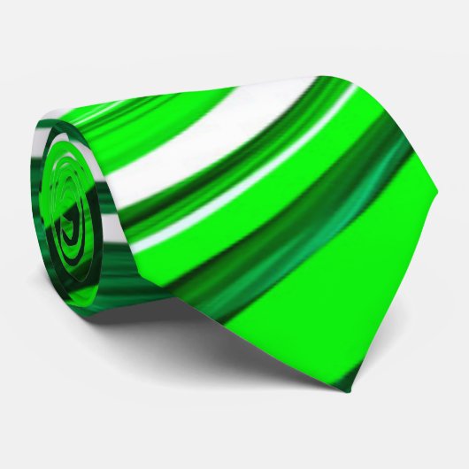 Grüne Mix Krawatte (Gerollt)