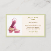Grüne Mode für Frauen Schuhe rosa hohe Absätze Visitenkarte (Vorderseite)