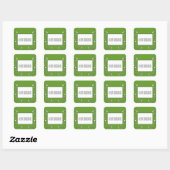 Grüne moderne Berry Holiday Stickers (Blatt)