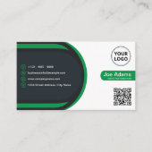 Grüne, moderne Berufliche Unternehmensscanner Visitenkarte (Vorderseite)