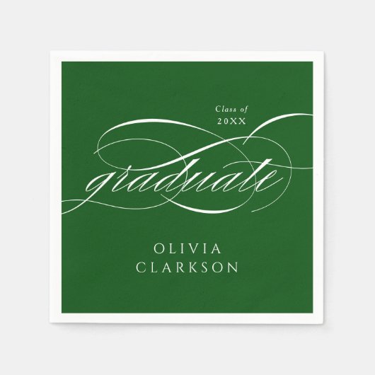 Grüne Moderne, elegante Partei für die Skripterzie Serviette (Vorderseite)