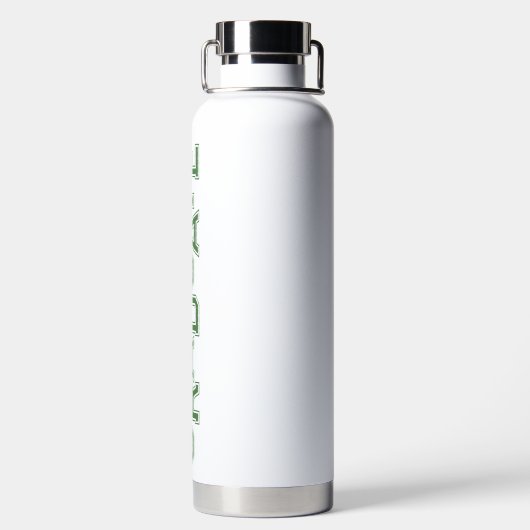 Grüne Moderne High School Abschluss Graduate Trinkflasche (Rückseite)