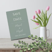 Grüne moderne Hochzeit Einladung