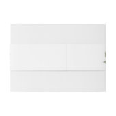 Grüne Moderne Hochzeit Einladungsbanderole (Rückseitenbeispiel)