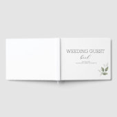 Grüne Moderne Hochzeit Gästebuch (Voll)