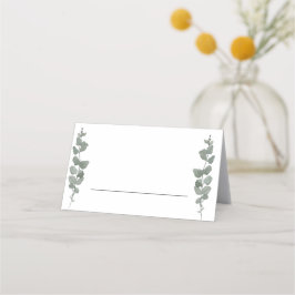 Grüne Moderne Hochzeit Platzkarte