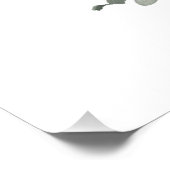 Grüne Moderne Hochzeit Poster (Ecke)