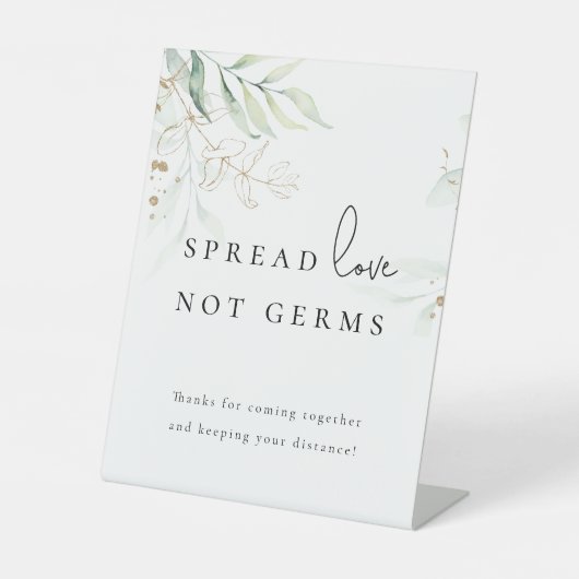  Grüne moderne Hochzeitsstation Sockelschild (Vorderseite)