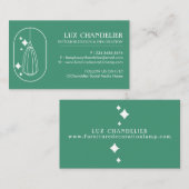 Grüne moderne Möbel Dekoration Kronleuchter Lampe Visitenkarte (Vorne/Hinten)