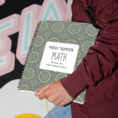 Grüne Moderne Schule Personalisiert Notizblock