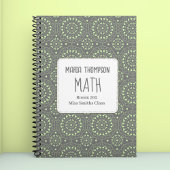 Grüne Moderne Schule Personalisiert Notizblock