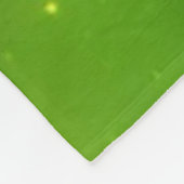 Grüne moderne St Patrick's Day Clover Collection Fleecedecke (Ecke)