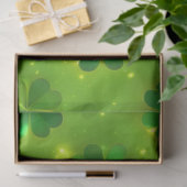 Grüne moderne St Patrick's Day Clover Collection Seidenpapier (Geschenk)
