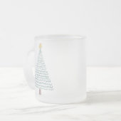 Grüne, moderne Weihnachtsbaume Mattglastasse (Vorderseite Links)