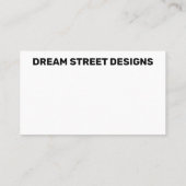 GRÜNE MODERNE ZWEI-TONNE-GESCHÄFTSKARTE VISITENKARTE (Rückseite)