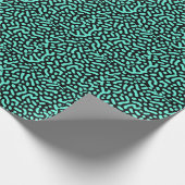 Grüne monochromatische geometrische Formen Geschenkpapier (Ecke)