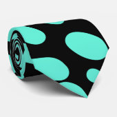 Grüne monochromatische geometrische Formen Krawatte (Gerollt)