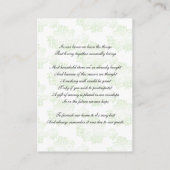 Grüne Monogramm, die gut Karten wünschen (Rückseite)