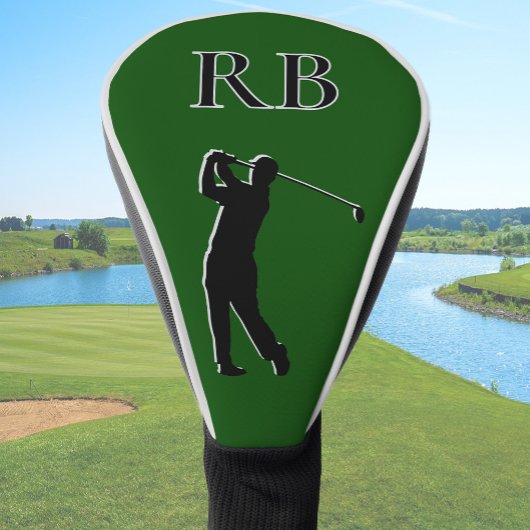 Grüne Monogramm-Golfkopfabdeckung für Herren Golf Headcover
