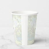 Grüne Monogramm-Hochzeitspapiertasse Pappbecher (Rechts)