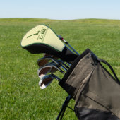 Grüne monogrammierte Golfkopfabdeckung Golf Headcover (In SItu)