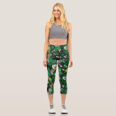 Grüne Monster Capri Leggings (Vorderseite)