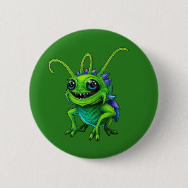 Grüne Monster-Grille -  Button