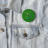Grüne Monster-Grille -  Button (Beispiel)